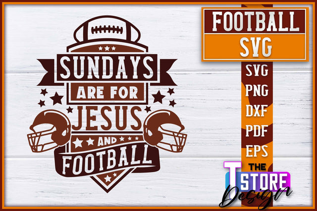 Football SVG Design | Football Designs | Dad Quotes SVG The T Store Design 