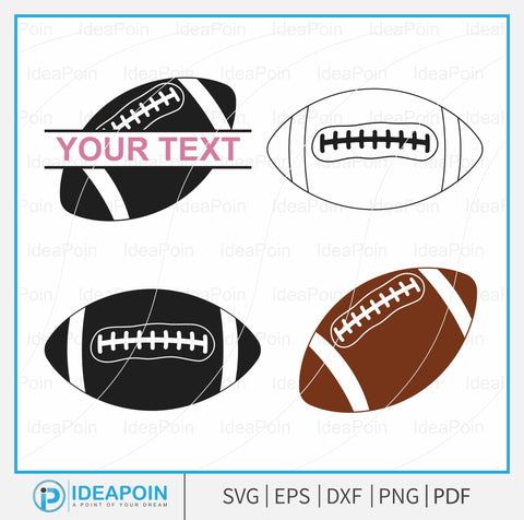 Football svg, Football svg bundle, football outlinel, American Football Ball Svg, Football Silhouette, DIY Football Svg, football monogram SVG Dinvect 