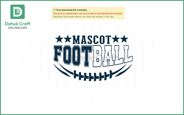Football SVG – Mascot Team Logo SVG PNG & EPS V2 SVG dahukdesign 