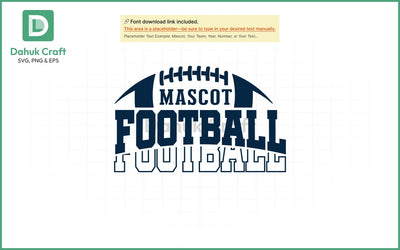 Football SVG – Mascot Team Logo SVG PNG & EPS V4 SVG dahukdesign 