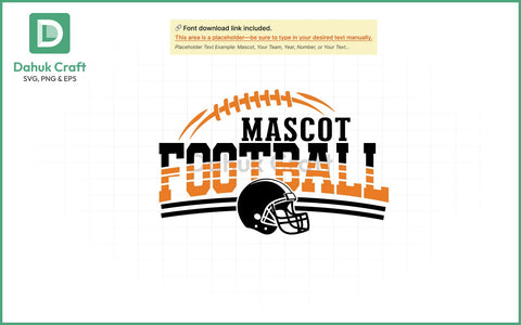 Football SVG – Mascot Team Logo SVG PNG & EPS V5 SVG dahukdesign 