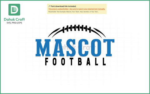 Football SVG – Mascot Team Logo SVG PNG & EPS V8 SVG dahukdesign 