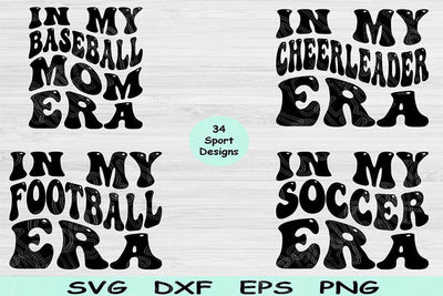 Football Svg Png Cut Files, Cheer Svg, Baseball Svg Files For Cricut, In My Era Svg Silhouette Digital Designs, Sports Svg Shirt Sublimation SVG TiffsCraftyCreations 