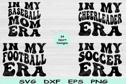 Football Svg Png Cut Files, Cheer Svg, Baseball Svg Files For Cricut, In My Era Svg Silhouette Digital Designs, Sports Svg Shirt Sublimation SVG TiffsCraftyCreations 
