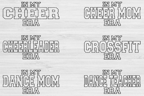 Football Svg Png Cut Files, Cheer Svg, Baseball Svg Files For Cricut, In My Era Svg Silhouette Digital Designs, Sports Svg Shirt Sublimation SVG TiffsCraftyCreations 