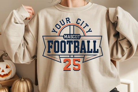 Football Svg Png, Football Team Template Svg Png, Football Mom Svg, Svg Files for Cricut, Football Team Shirts Svg Png, Football Logo Svg SVG DesignDestine 