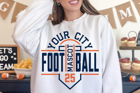 Football Svg Png, Football Team Template Svg Png, Football Mom Svg, Svg Files for Cricut, Football Team Shirts Svg Png, Football Logo Svg SVG DesignDestine 