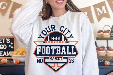 Football Svg Png, Football Team Template Svg Png, Football Mom Svg, Svg Files for Cricut, Football Team Shirts Svg Png, Football Logo Svg SVG DesignDestine 