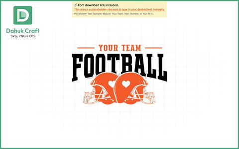 Football Team Logo SVG Football Team SVG PNG & EPS V1 SVG dahukdesign 