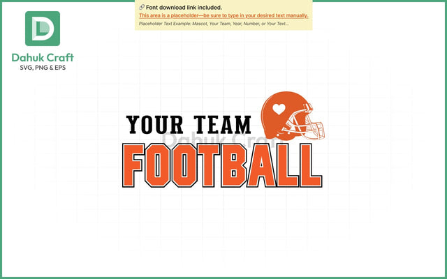 Football Team Logo SVG Football Team SVG PNG & EPS V10 SVG dahukdesign 