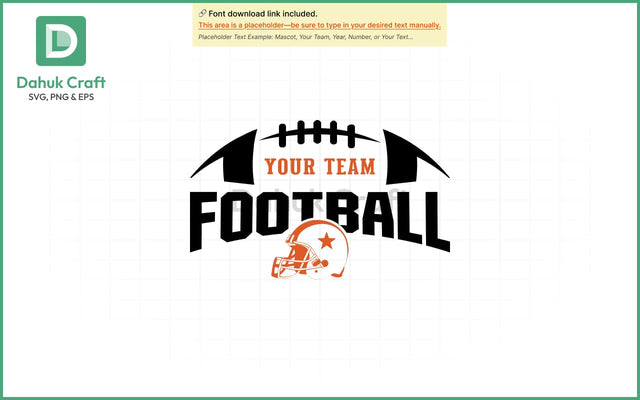Football Team Logo SVG Football Team SVG PNG & EPS V11 SVG dahukdesign 