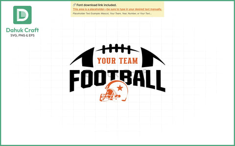 Football Team Logo SVG Football Team SVG PNG & EPS V11 SVG dahukdesign 