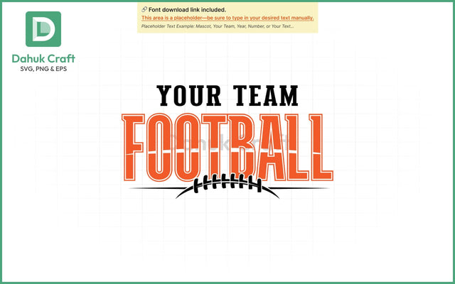 Football Team Logo SVG Football Team SVG PNG & EPS V13 SVG dahukdesign 