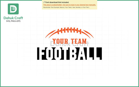 Football Team Logo SVG Football Team SVG PNG & EPS V14 SVG dahukdesign 