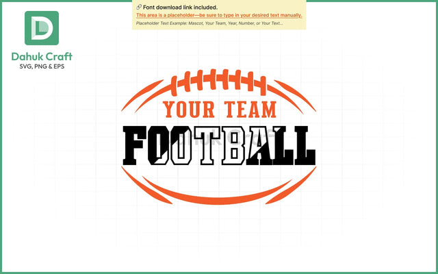 Football Team Logo SVG Football Team SVG PNG & EPS V15 SVG dahukdesign 