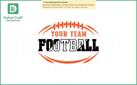 Football Team Logo SVG Football Team SVG PNG & EPS V15 SVG dahukdesign 