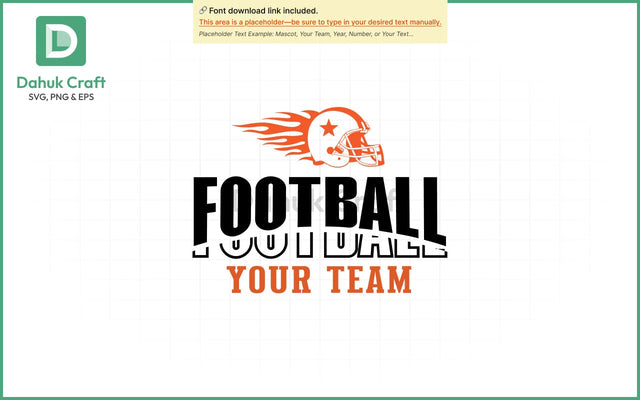 Football Team Logo SVG Football Team SVG PNG & EPS V3 SVG dahukdesign 