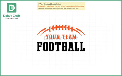 Football Team Logo SVG Football Team SVG PNG & EPS V4 SVG dahukdesign 
