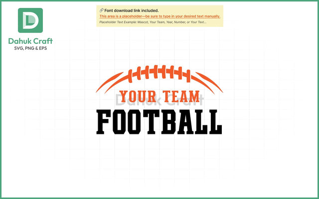 Football Team Logo SVG Football Team SVG PNG & EPS V4 SVG dahukdesign 
