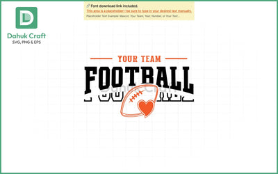 Football Team Logo SVG Football Team SVG PNG & EPS V6 SVG dahukdesign 