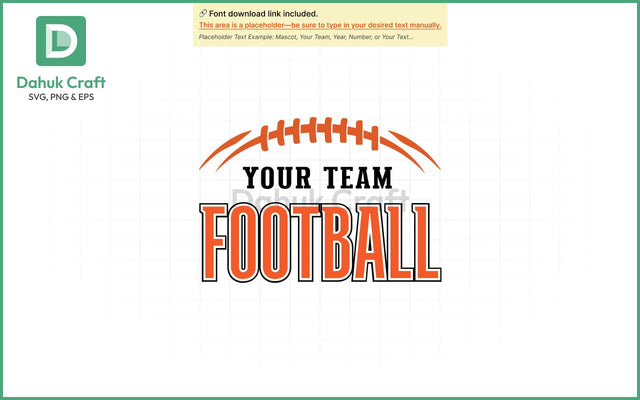 Football Team Logo SVG Football Team SVG PNG & EPS V7 SVG dahukdesign 