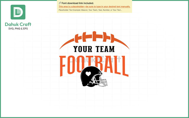 Football Team Logo SVG Football Team SVG PNG & EPS V8 SVG dahukdesign 