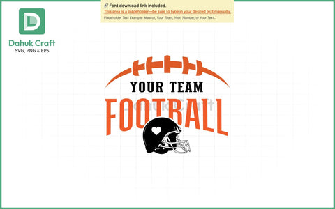 Football Team Logo SVG Football Team SVG PNG & EPS V8 SVG dahukdesign 