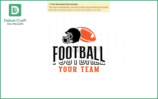 Football Team Logo SVG Football Team SVG PNG & EPS V9 SVG dahukdesign 