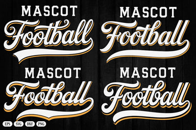 Football Team Mascot Template Svg, Football Mom Svg, Football Dad Svg, Custom Football Svg SVG DesignDestine 