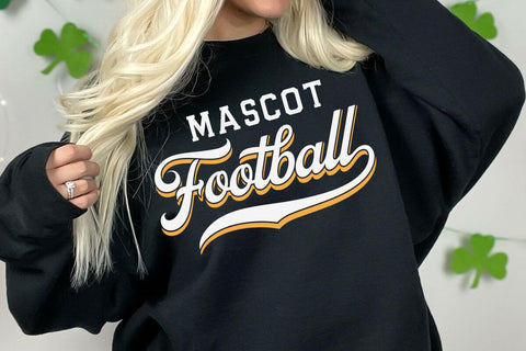 Football Team Mascot Template Svg, Football Mom Svg, Football Dad Svg, Custom Football Svg SVG DesignDestine 