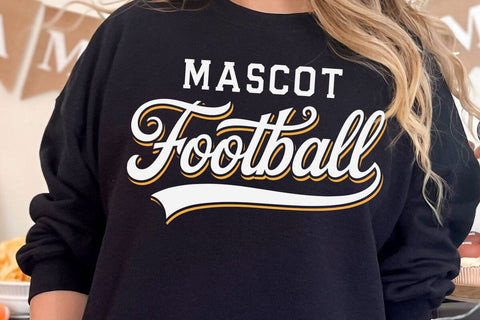 Football Team Mascot Template Svg, Football Mom Svg, Football Dad Svg, Custom Football Svg SVG DesignDestine 