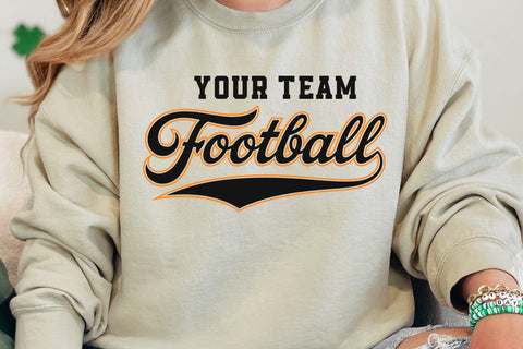 Football Team SVG Template, Fan Shirt Design, Personalized Design Template Svg SVG DesignDestine 