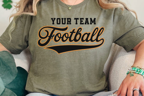 Football Team SVG Template, Fan Shirt Design, Personalized Design Template Svg SVG DesignDestine 