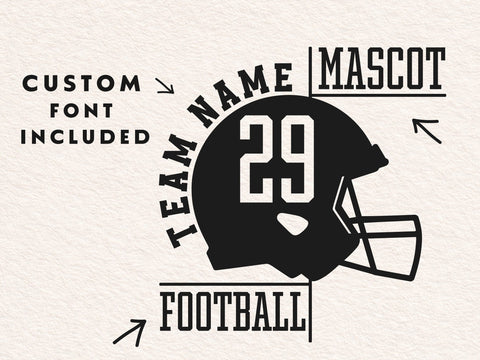 Football Team Template Logo Shirt Svg, Custom Football Svg SVG DesignDestine 