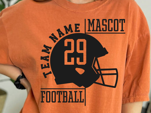 Football Team Template Logo Shirt Svg, Custom Football Svg SVG DesignDestine 