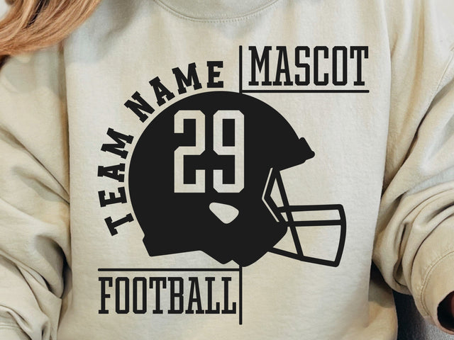 Football Team Template Logo Shirt Svg, Custom Football Svg SVG DesignDestine 