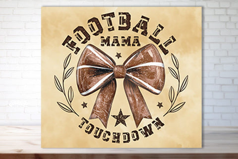 Football Tumbler Seamless 20oz Skinny Tumbler Wrap PNG Football Mama Retro Sublimation Design Sublimation Createya Design 