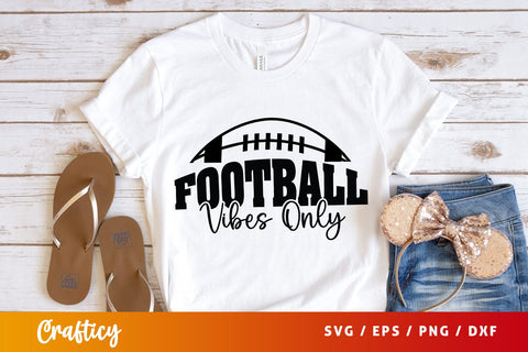 Football vibes only SVG Design SVG Designangry 