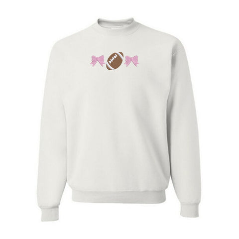 Football with Bows Embroidery Design Embroidery/Applique DESIGNS Creatively Embroidery 