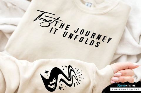 Footprints on Winding Path Sleeve SVG Design, Inspirational sleeve SVG, Motivational Sleeve SVG Design, Positive Sleeve SVG SVG Regulrcrative 