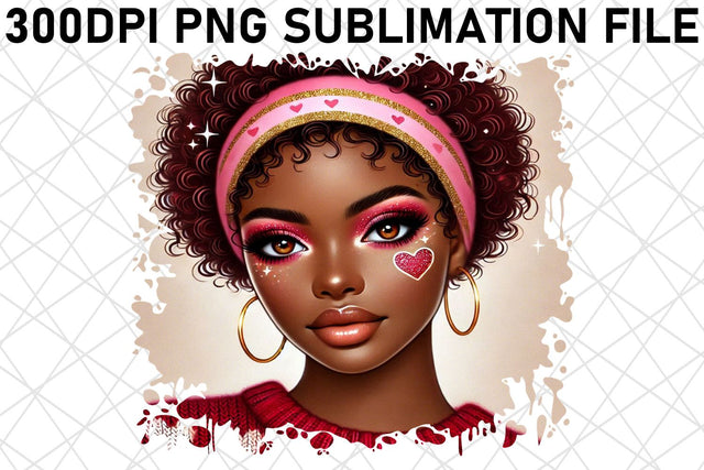 for beautiful sublimation prints! , Vibrant PNG files, Love Girl Sublimation afrosvg 