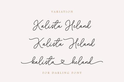 For Darling - Wedding Heart Font Font Typebae 