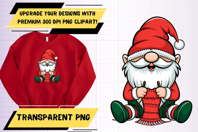 for sublimation projects , Artistic PNG files, Gnome Sublimation HoodArtCraft 