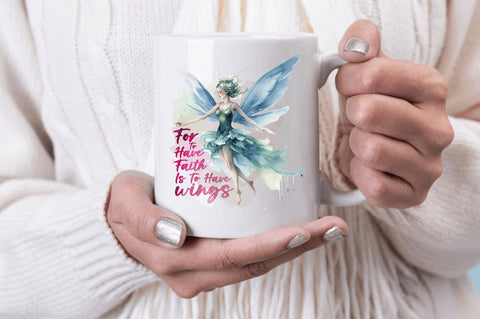 For to have faith is to have wings Sublimation Design Sublimation Regulrcrative 