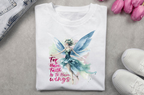 For to have faith is to have wings Sublimation Design Sublimation Regulrcrative 