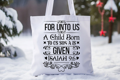 For unto us a child born Svg Design SVG Regulrcrative 