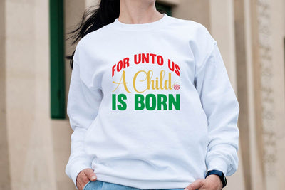 For unto us a child is born SVG Angelina750 