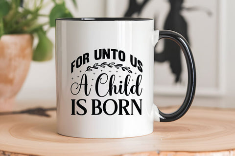 For unto us a child is born SVG Angelina750 