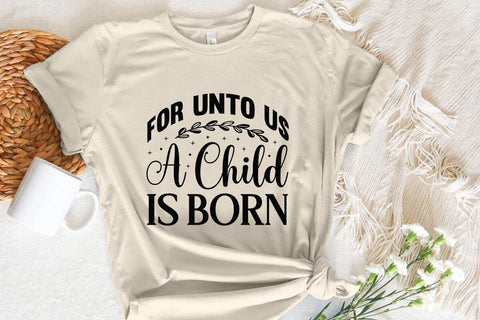 For unto us a child is born SVG Angelina750 