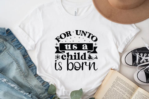 For unto us a child is born SVG Angelina750 